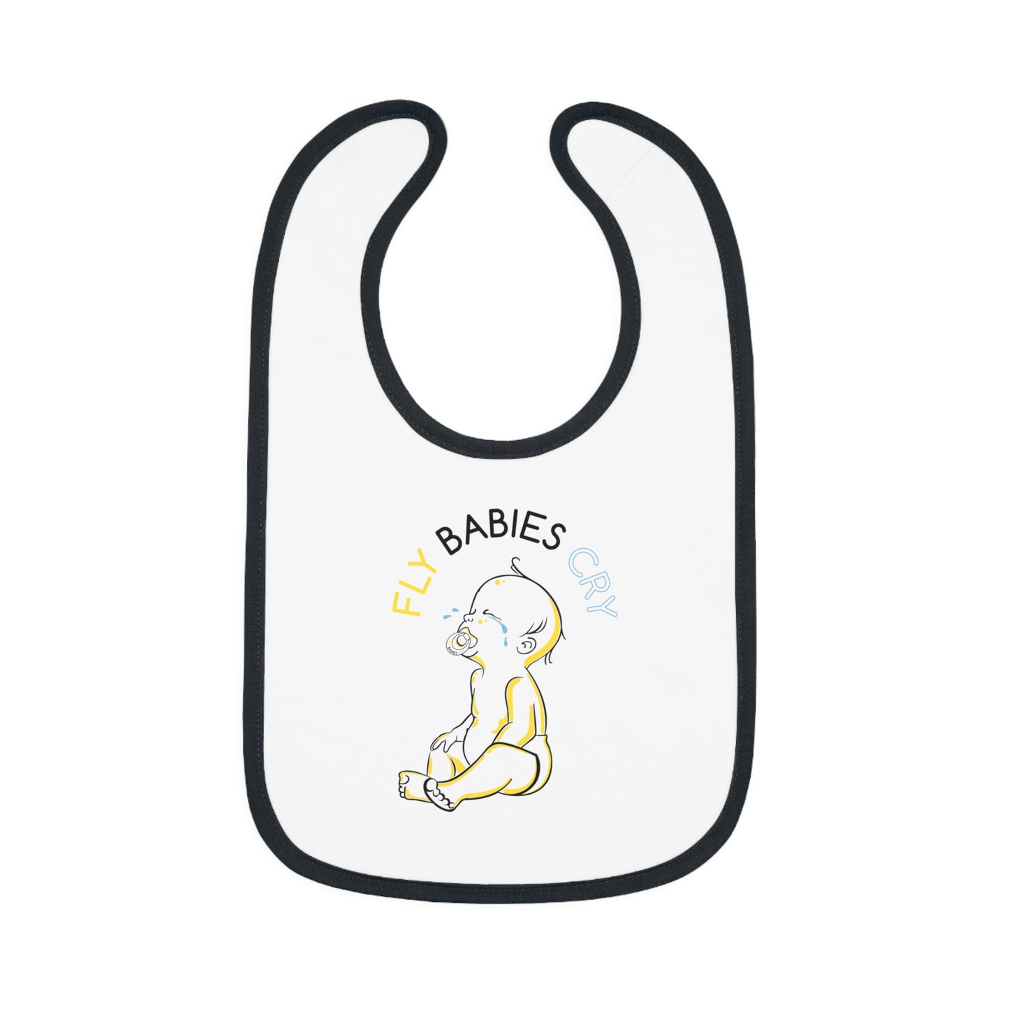 Baby Contrast Trim Jersey Bib