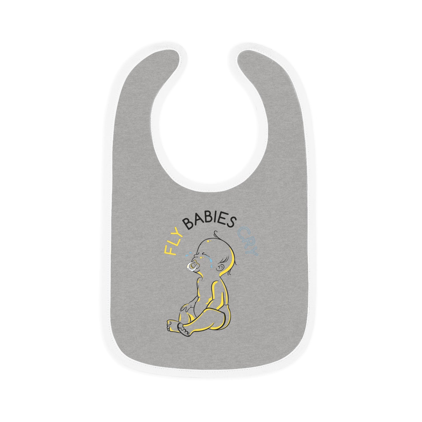 Baby Contrast Trim Jersey Bib