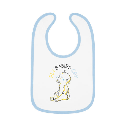 Baby Contrast Trim Jersey Bib